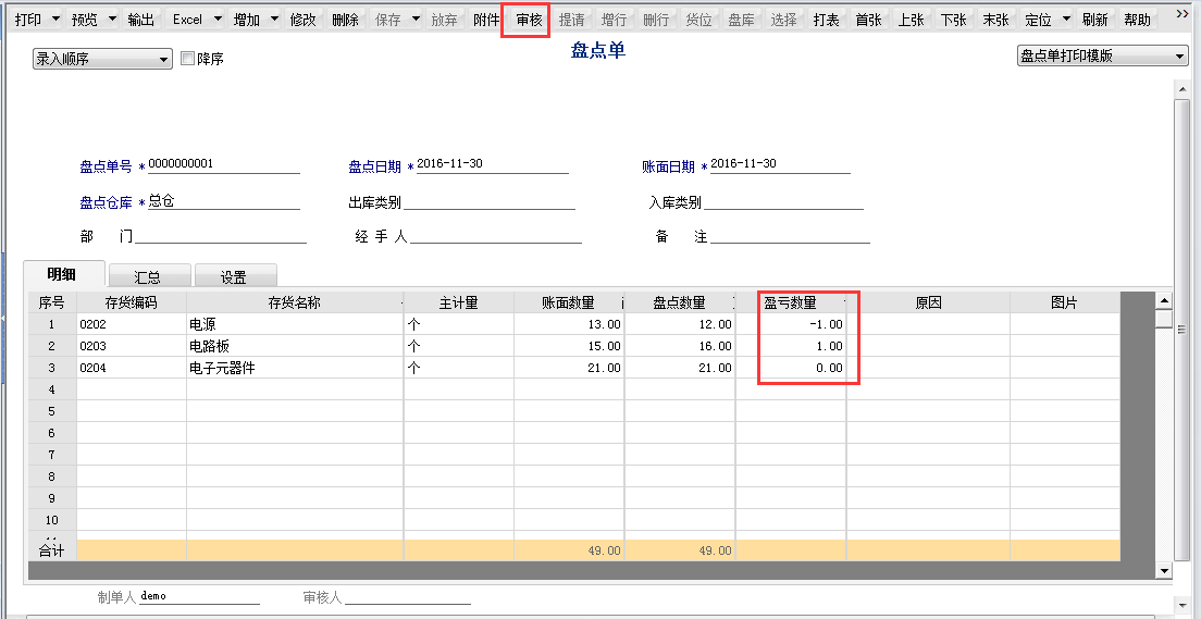 用友T6軟件7.0如何審核盤點單